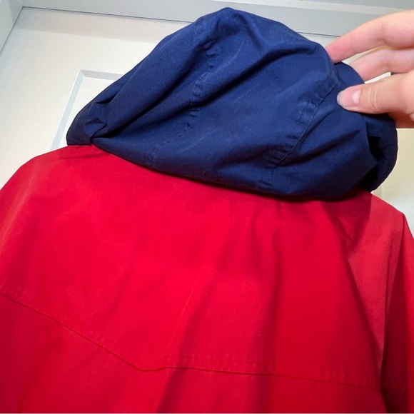 Pacific Trail Red Blue Jacket Coat Jacket Women Size Medium Full Zip Hood - Picture 9 of 13